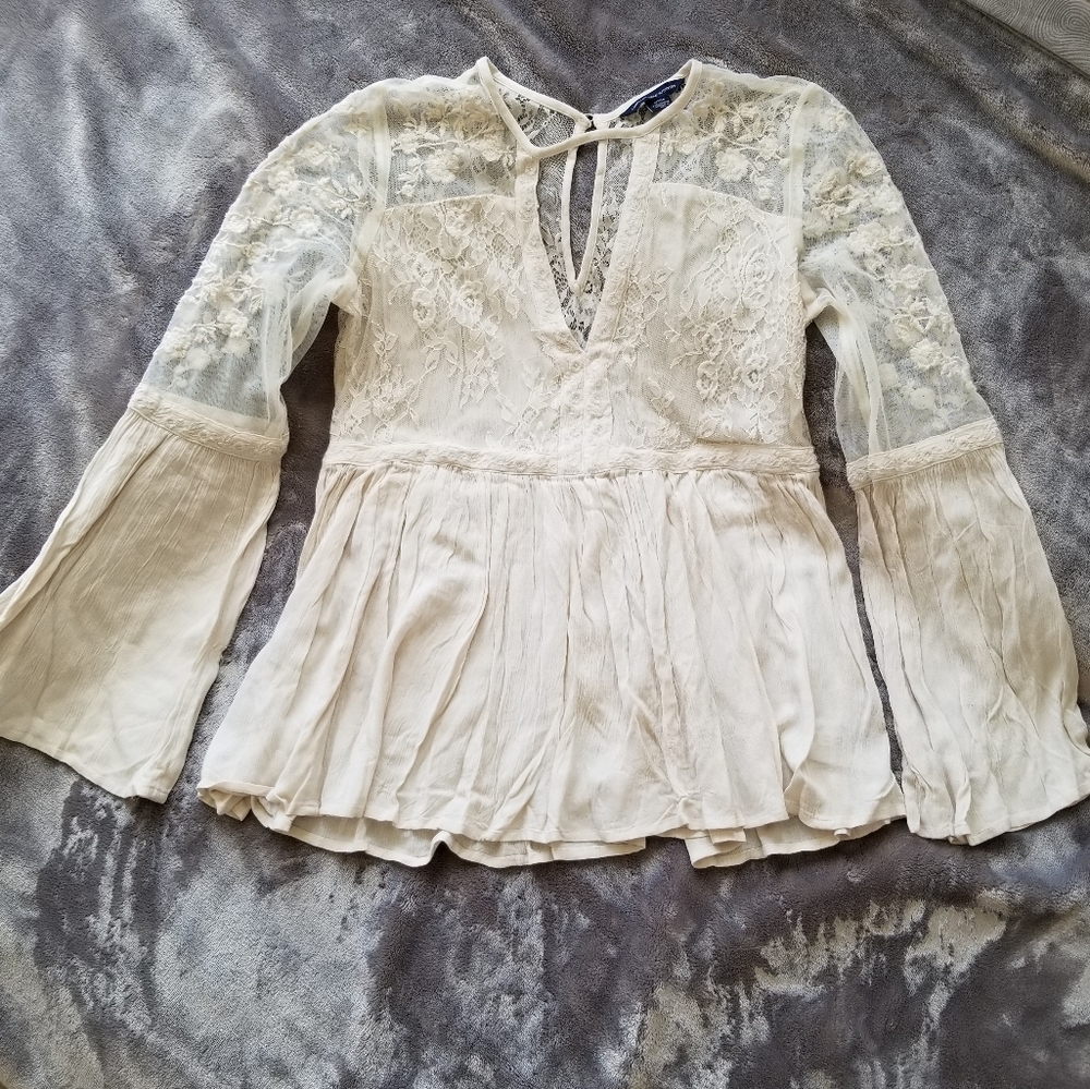 American eagle peasant top